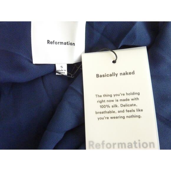 Reformation Navy Mini Dress - Picture 4 of 7